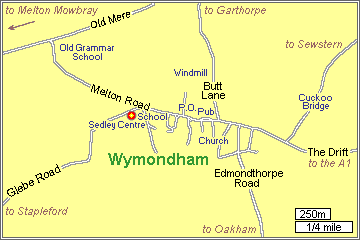 Map showing the location of the Sedley Centre